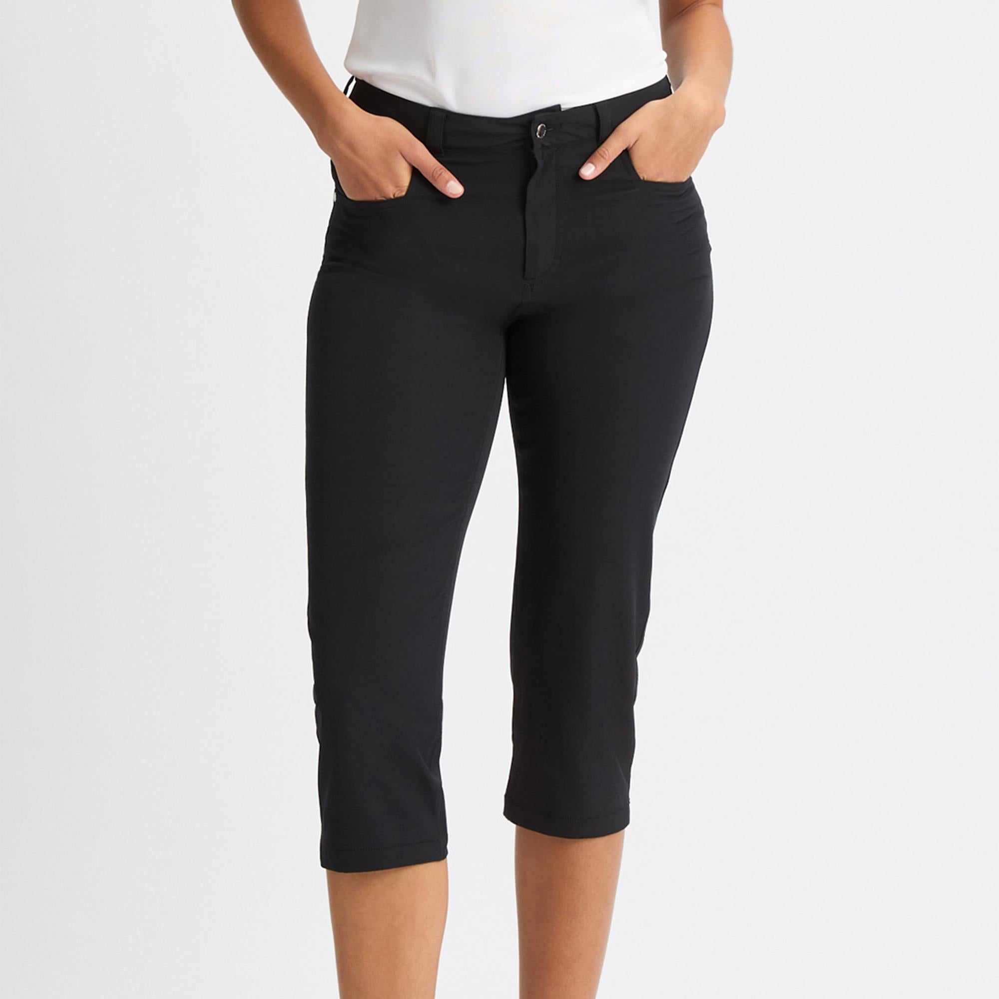 Rohnisch Chie Comfort Stretch Ladies Golf Capri Black
